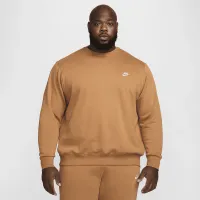 Nike Sportswear Club Fleece мужские Crew цвет коричневый