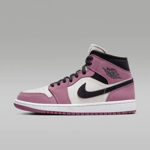 Nike Air Jordan 1 Mid SE женская Кроссовки цвет фиолетовый