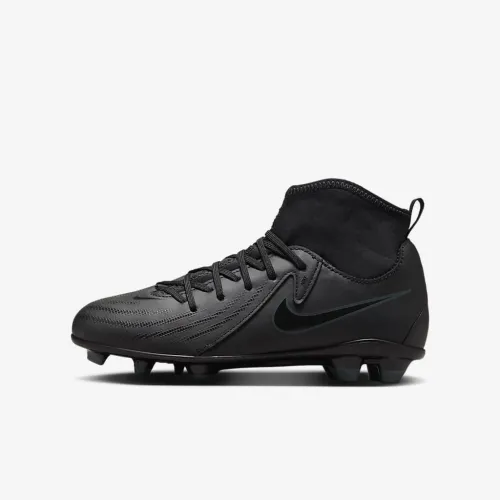 Nike Jr. Phantom Luna 2 Club Little/Big дитячі MG High-Top футбольні бутси колір чорний