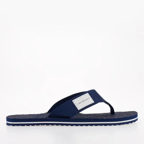 Japonki Calvin Klein Beach Sandal Woven Patch YM0YM00657-C7I - Синій