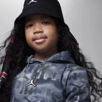 Nike Jordan Little детские Essentials Printed Fleece Толстовка с капюшоном and Pants набор цвет черный