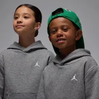 Nike Jordan Brooklyn Fleece Little дитячі 2-Piece Pullover Толстовка з капюшоном комплект колір сірий