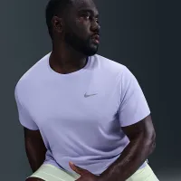 Nike Miler чоловічі Dri-FIT UV Short-Sleeve Running Top колір фіолетовий