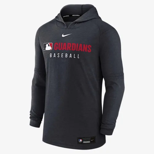 Cleveland Guardians Authentic Collection мужские Nike Dri-FIT MLB Pullover Толстовка с капюшоном синий