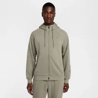 Nike Primary Fleece мужские Dri-FIT UV Full-Zip Performance Толстовка с капюшоном цвет зеленый