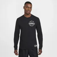 Nike LeBron мужские Max90 Long-Sleeve баскетбольные футболка цвет черный