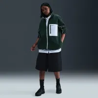 Nike Sportswear женская Full-Zip High-Pile Fleece Куртка цвет зеленый