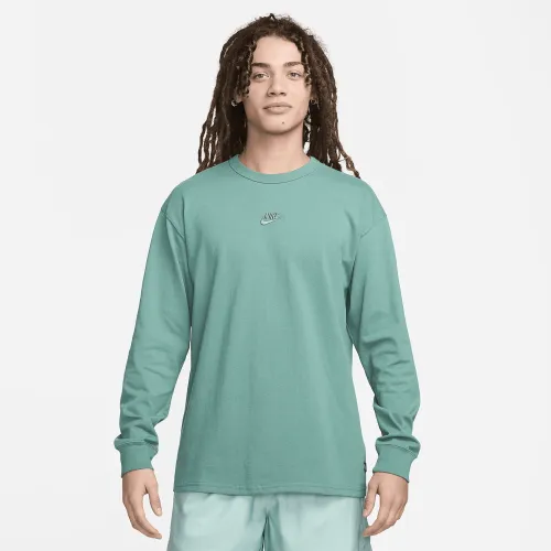 Nike Sportswear Premium Essentials чоловічі Long-Sleeve футболка колір зелений