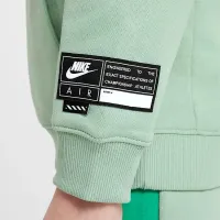Nike Air Big дитячі Fleece Pullover Толстовка з капюшоном колір зелений