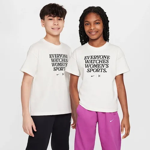 Everyone Watches женская Sports™ Nike by TOGETHXR Big детские футболка цвет белый