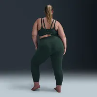 Nike Zenvy Strappy жіноча Light-Support Padded Sports Bra (великі розміри) колір зелений
