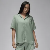 Nike Jordan женская Woven Solid Top цвет зеленый