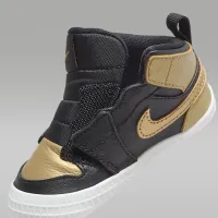 Nike Jordan 1 Baby Crib Bootie колір чорний