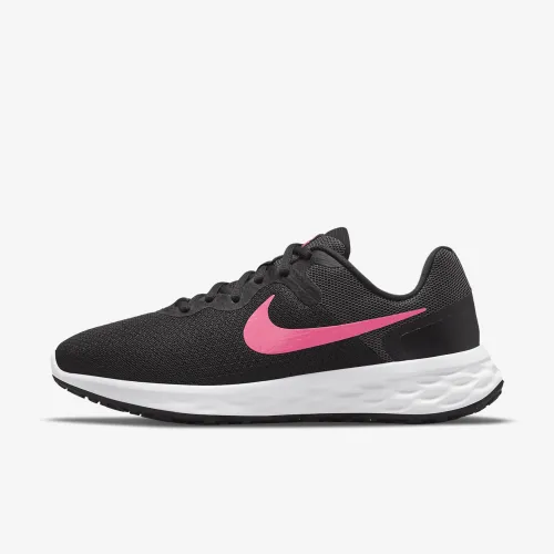 Nike Revolution 6 жіноча Road Running Кросівки (Wide) колір чорний