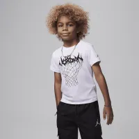 Nike Jordan Dri-FIT MJ Sport Little детские Graphic футболка цвет белый