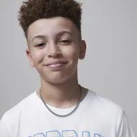 Nike Jordan Big дитячі 3K футболка колір білий