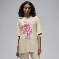 Nike Jordan женская оверсайз Graphic футболка цвет коричневый