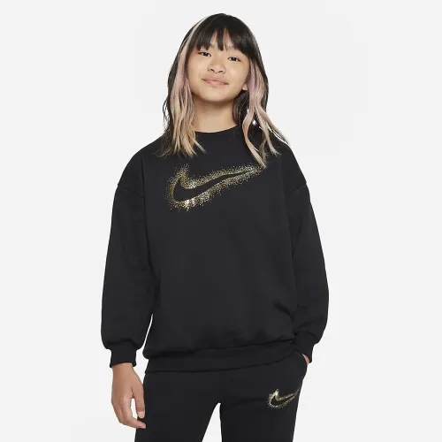 Nike Sportswear Icon Fleece Big детские (Girls') свитшот цвет черный