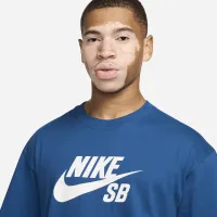 Nike SB мужские Logo Skate футболка синий