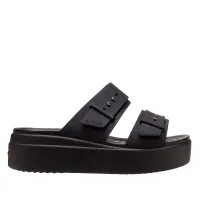 Шлёпанцы Crocs Brooklyn Buckle 207431-001 - Черные