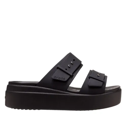 Шлёпанцы Crocs Brooklyn Buckle 207431-001 - Черные