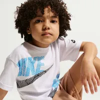 Nike Sportswear In The Zone Little дитячі Relaxed Jersey 2-Piece комплект колір коричневий