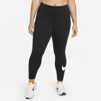 Nike Sportswear Essential женская Mid-Rise Swoosh Leggings (Plus Size) Black