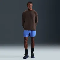 Nike Primary Fleece мужские Dri-FIT UV Performance Crew цвет коричневый