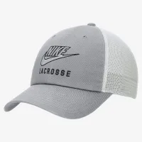 Nike Club Unstructuцвет красный Lacrosse Swoosh Trucker Cap цвет серый