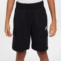 Nike Sportswear Club Big дитячі French Terry Cargo шорти колір чорний