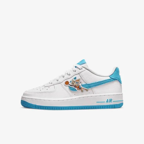 Nike Air Force 1 x Space Jam: A New Legacy Big Kids' обовь White