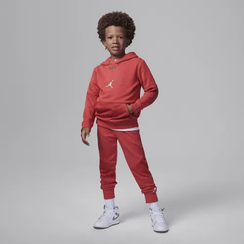 Nike Jordan Off-Court Flight Little дитячі 2-Piece Толстовка з капюшоном комплект колір червоний