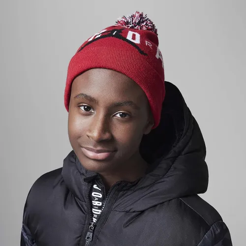 Nike Jordan Pom Beanie набор Big Kids 2-Piece набор цвет красный