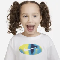 Nike Kids Create Graphic Boxy Tee Toddler футболка цвет белый