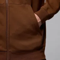Nike Jordan Sport Hoop Fleece мужские Dri-FIT Full-Zip Толстовка с капюшоном цвет коричневый