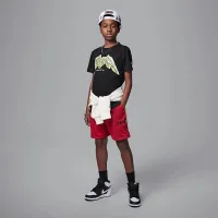 Nike Jordan Dri-FIT Big детские Sports Graphic футболка цвет черный