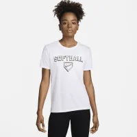 Nike Dri-FIT жіноча Softball футболка колір білий
