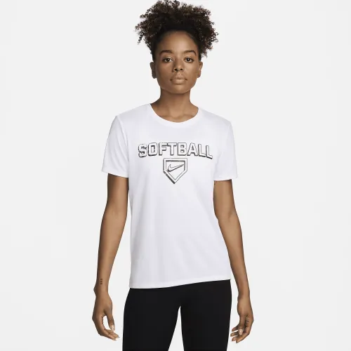 Nike Dri-FIT женская Softball футболка цвет белый