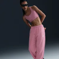 Nike Sportswear Club Fleece женская Mid-Rise оверсайз Sweatpants Pink
