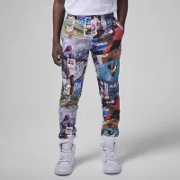 Nike Jordan MJ Brooklyn Big детские Fleece Printed Pants цвет белый