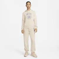 Nike Sportswear Club Fleece жіноча Толстовка з капюшоном колір коричневий