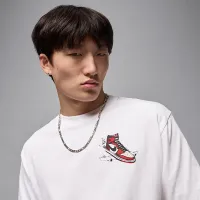 Nike Jordan AJ1 мужские футболка цвет белый