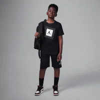 Nike Air Jordan 4 Big детские Frame Up футболка цвет черный