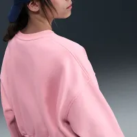 Nike Sportswear Club Fleece Girls' Boxy Crew-Neck свитшот Pink