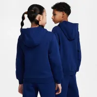 Nike Erling Haaland Club Fleece Big детские Толстовка с капюшоном синий