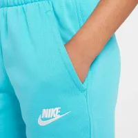 Nike Sportswear Club Fleece Big дитячі French Terry шорти колір зелений