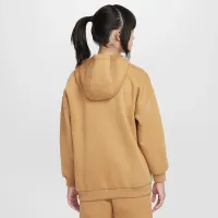 Nike Sportswear Club Fleece Big детские оверсайз Pullover Толстовка с капюшоном цвет коричневый