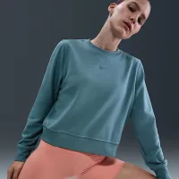 Nike Dri-FIT One женская Crew-Neck French Terry свитшот синий