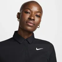 Nike Tour женская Dri-FIT ADV Long-Sleeve для гольфа Polo цвет черный