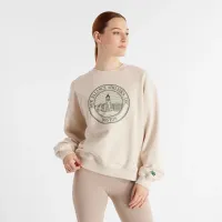 Кофта/футболка New Balance WT43553LIT - бежевая